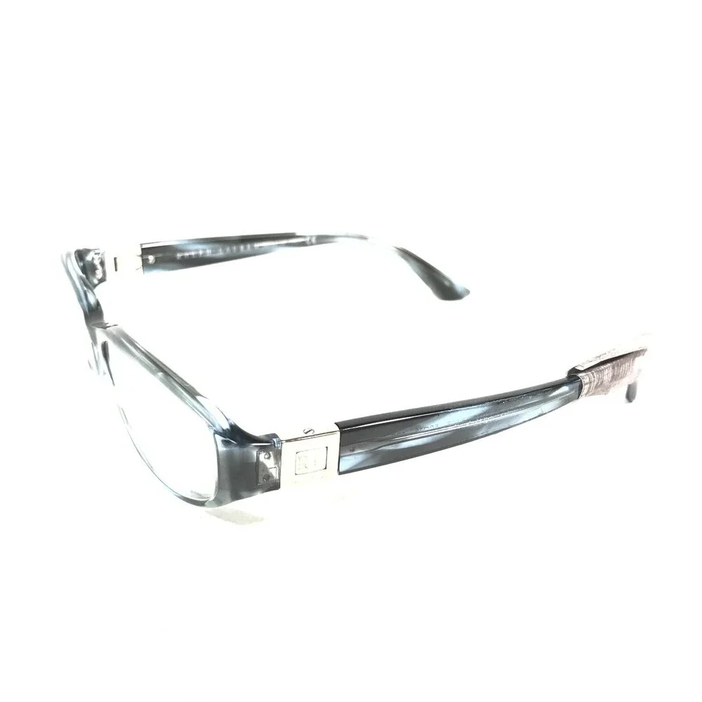 Ralph Lauren Eyeglasses Frames RL6032 5148 Blue Horn Oval Silver 50-16-130